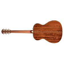 Fender PO-220E Orchestra Acoustic Guitar - Ovangkol Fingerboard - 3-Color Vintage Sunburst W/Case
