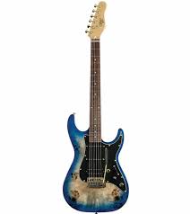 Michael Kelly Stratocaster Custom Collection 60 Blue Burl Ultra
