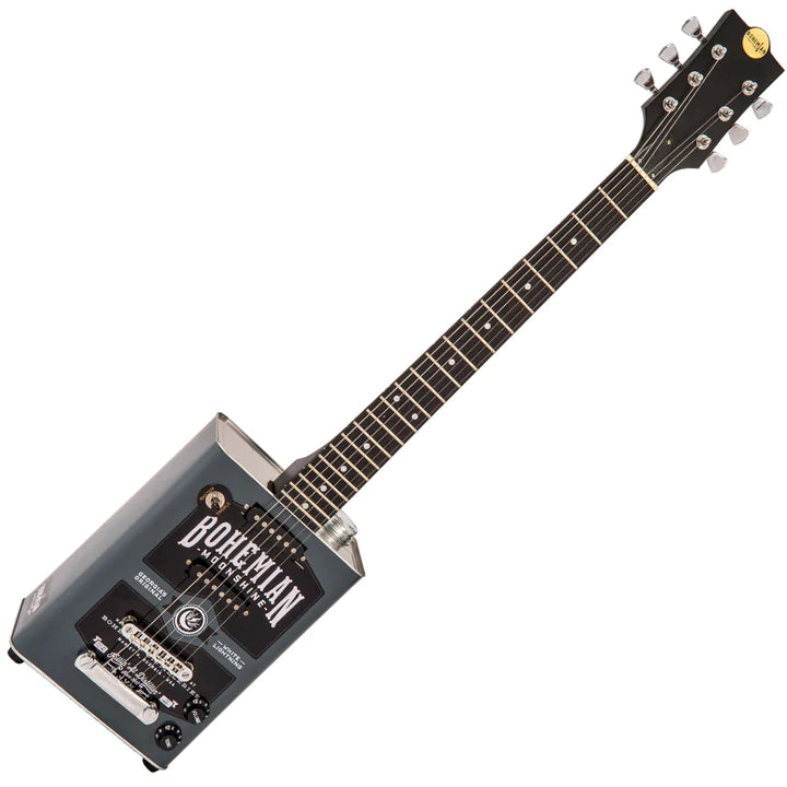 Bohemian Oil Can Moonshine Blue Electric Guitar