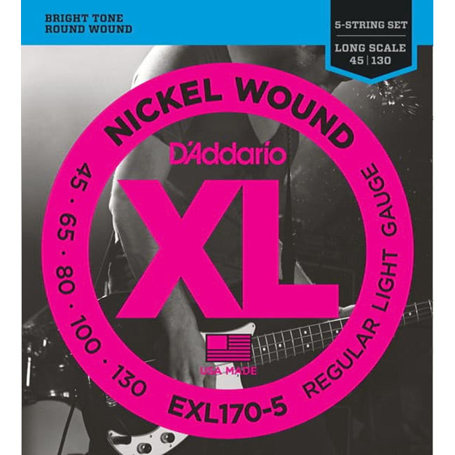 D'addario EXL170-5 Bass Guitar Strings