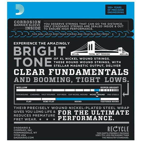 D'Addario EXL165 Bass Strings