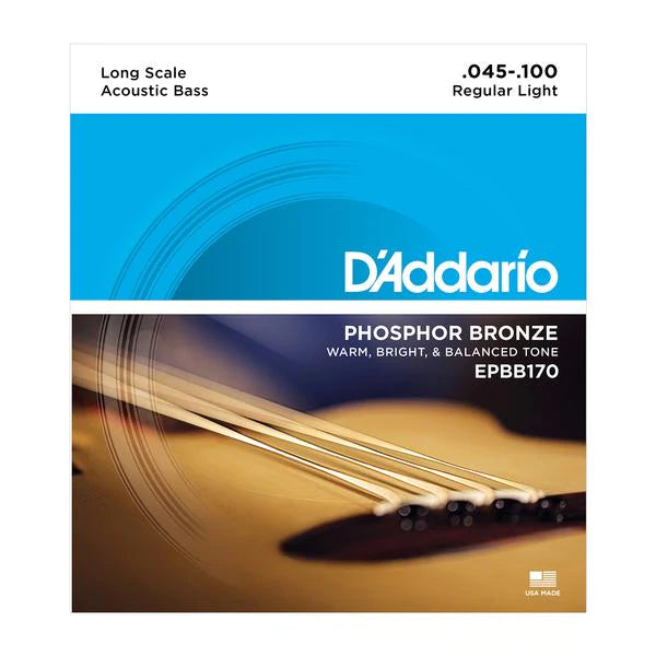 D'Addario EPBB170 Phosphor Bronze 45-100 Acoustic Bass Strings