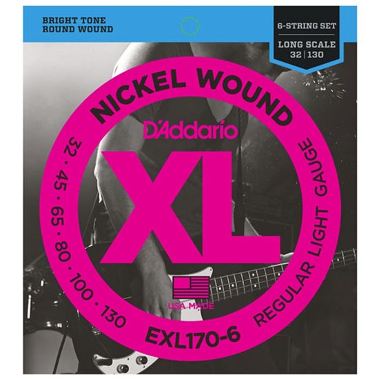 D'Addario EXL170-6 6-String Bass Strings
