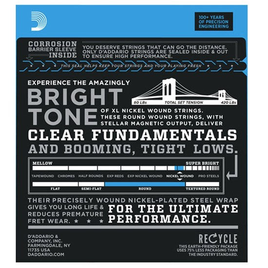 D'Addario EXL170-6 6-String Bass Strings