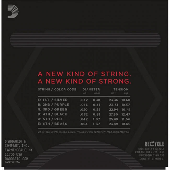 D'Addario NYXL 12-54 Electric Guitar Strings