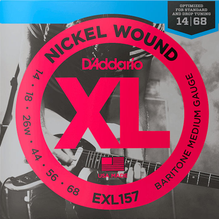 D'Addario EXL157 14-68 Baritone Medium Gauge Electric Guitar Strings