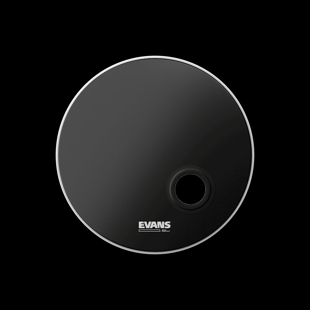 EVANS 22" EMAD RESO BLACK BASS DRUM