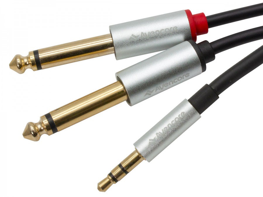 Stagg Split Y Cable 3.5 m Stereo to 2 x 6.5m Mono Jack