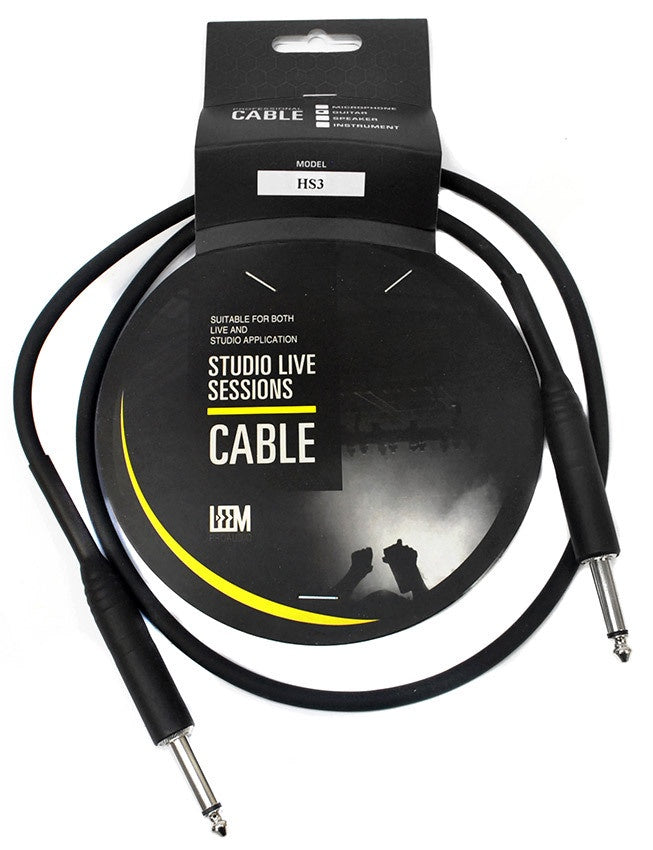 Leem 3ft HeatShrink Instrument Lead