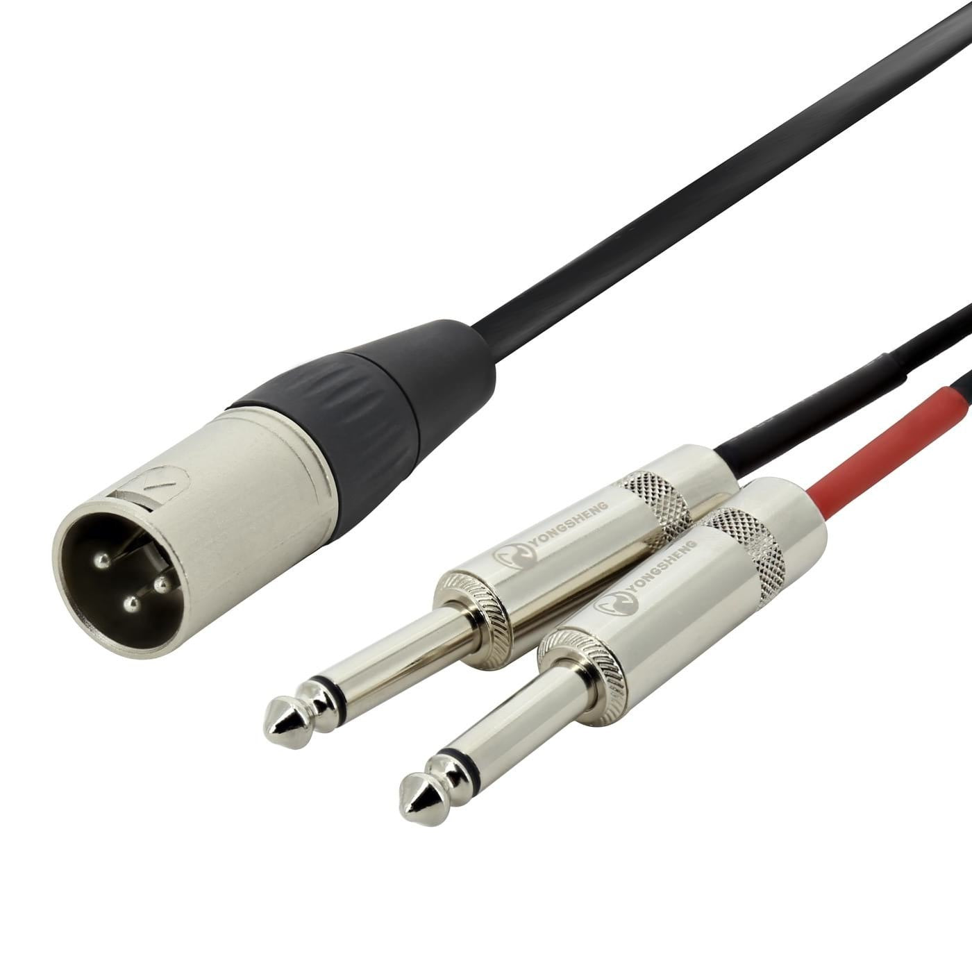 Cable Solutions Combiner Splitter Y Cable XLRm - 2 x 1/4" Jack