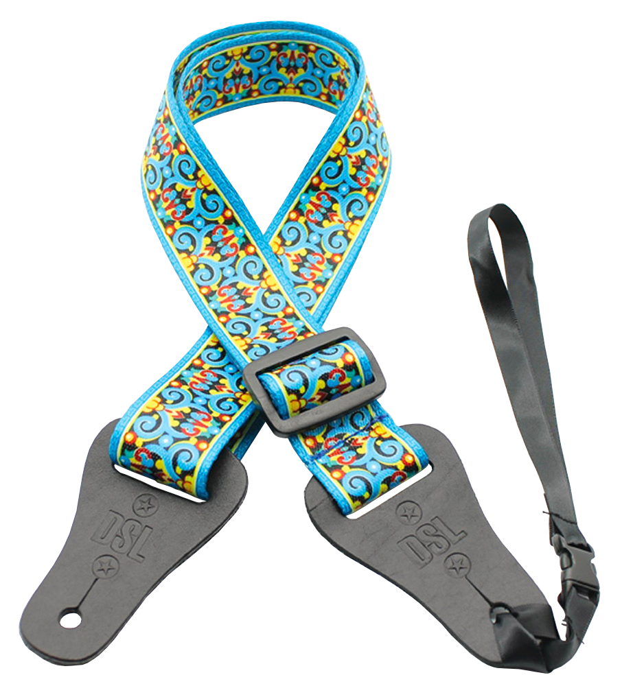 Uke Strap Polly SW Blue