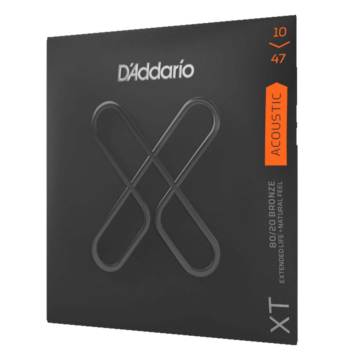 D'Addario XT 80/20 Acoustic Guitar Strings - .10 to  .47