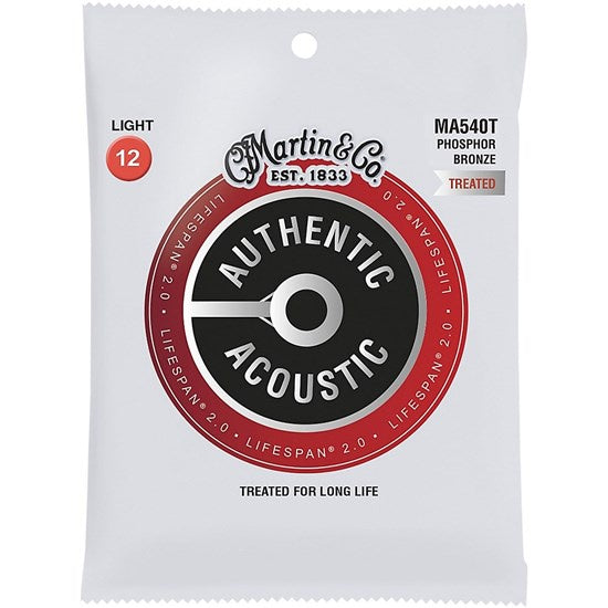 Martin Longlife Acoustic Guitar Strings ( MA540T) - 12-54