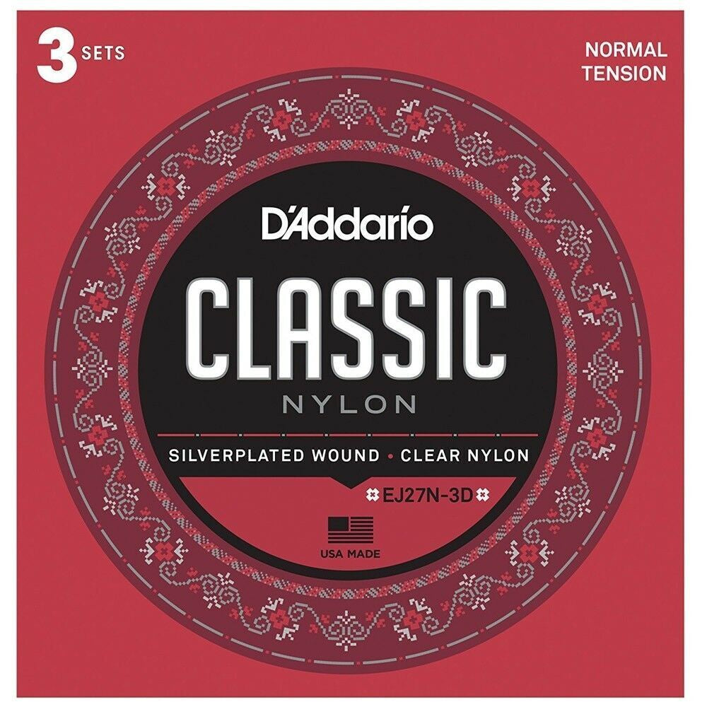 Classical Guitar Strings ( EJ27N) - 3Pk