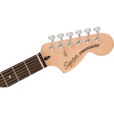 Fender Squier FSR Affinity Series Stratocaster QMT Electric Guitar Sapphire Blue Transparent w/ White Pearloid Pickguard