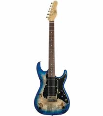 Michael Kelly Stratocaster  Custom Collection 60 Blue Burl Ultra