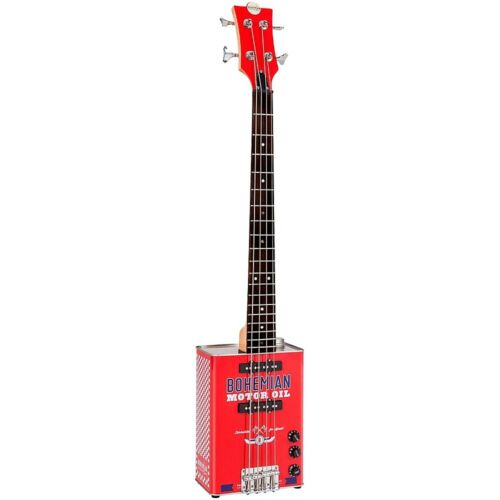 Bohemian Oil Can Motor Oil Red Electric Guitar
