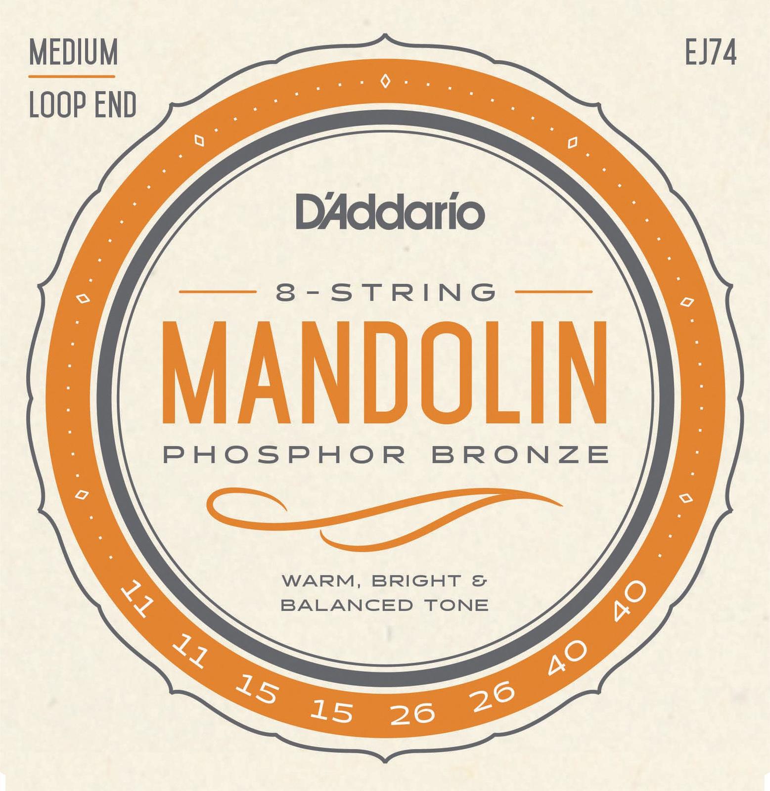 D'Addarion EJ74 8-String Mandolin Strings