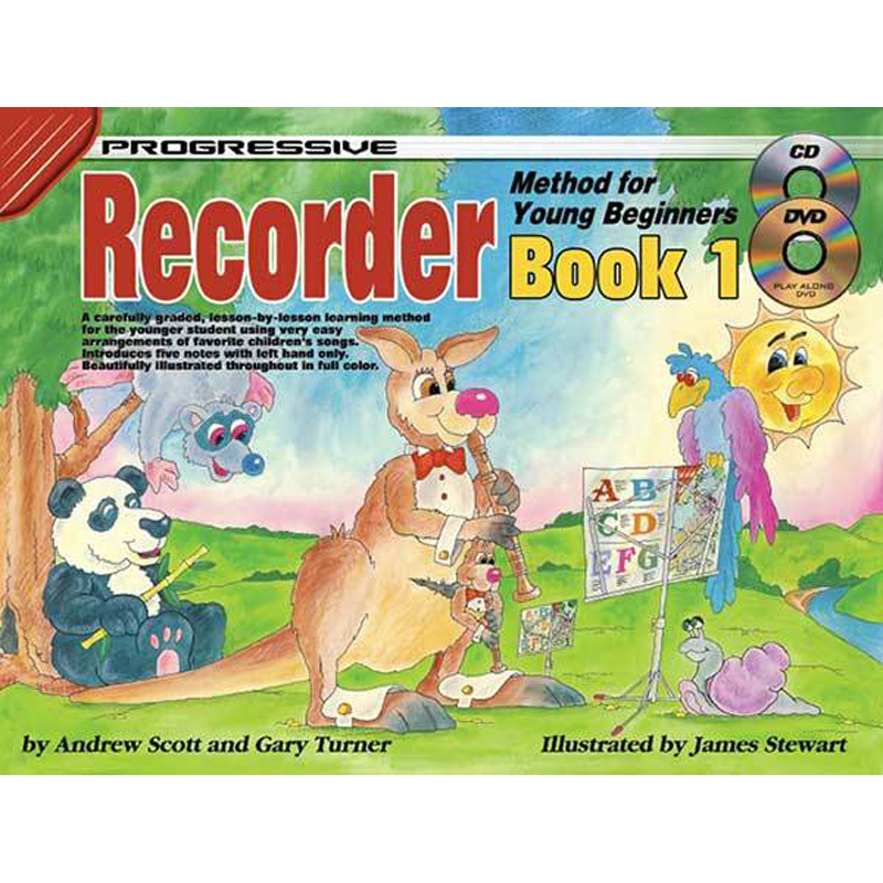 Progressive Recorder Book 1 for Young Beginners Book/CD/DVD