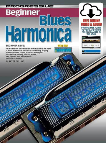 Progressive Beginner Blues Harmonica Book