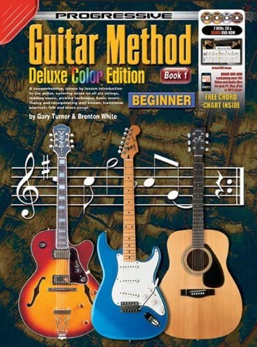 Progressive Guitar Method For beginners Deluxe Color Edition Book 1