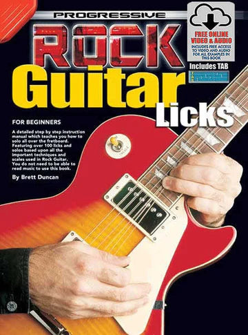 Progressive Rock Guitar Licks For beginners Book