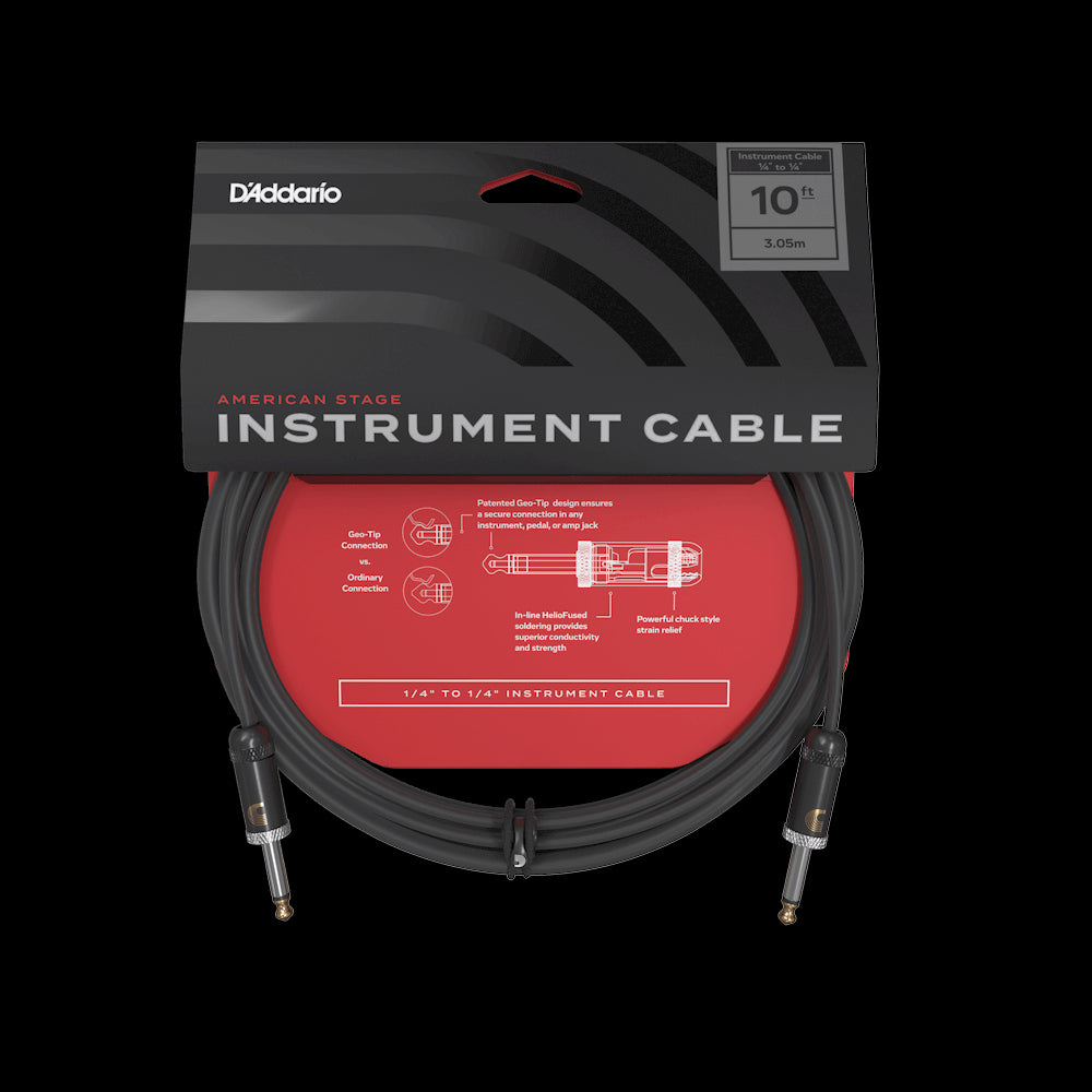 D'Addario American Stage 10ft Instrument Cable