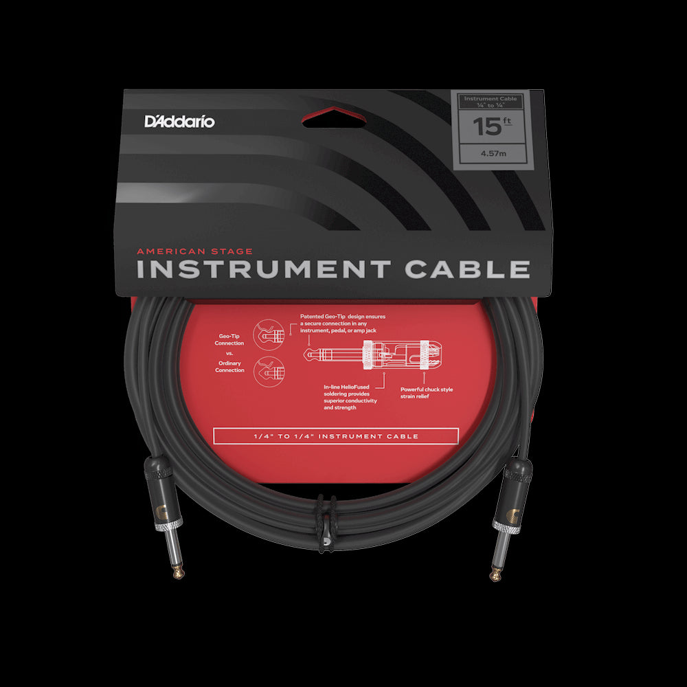 D'Addario American Stage Inst Cable 15Ft