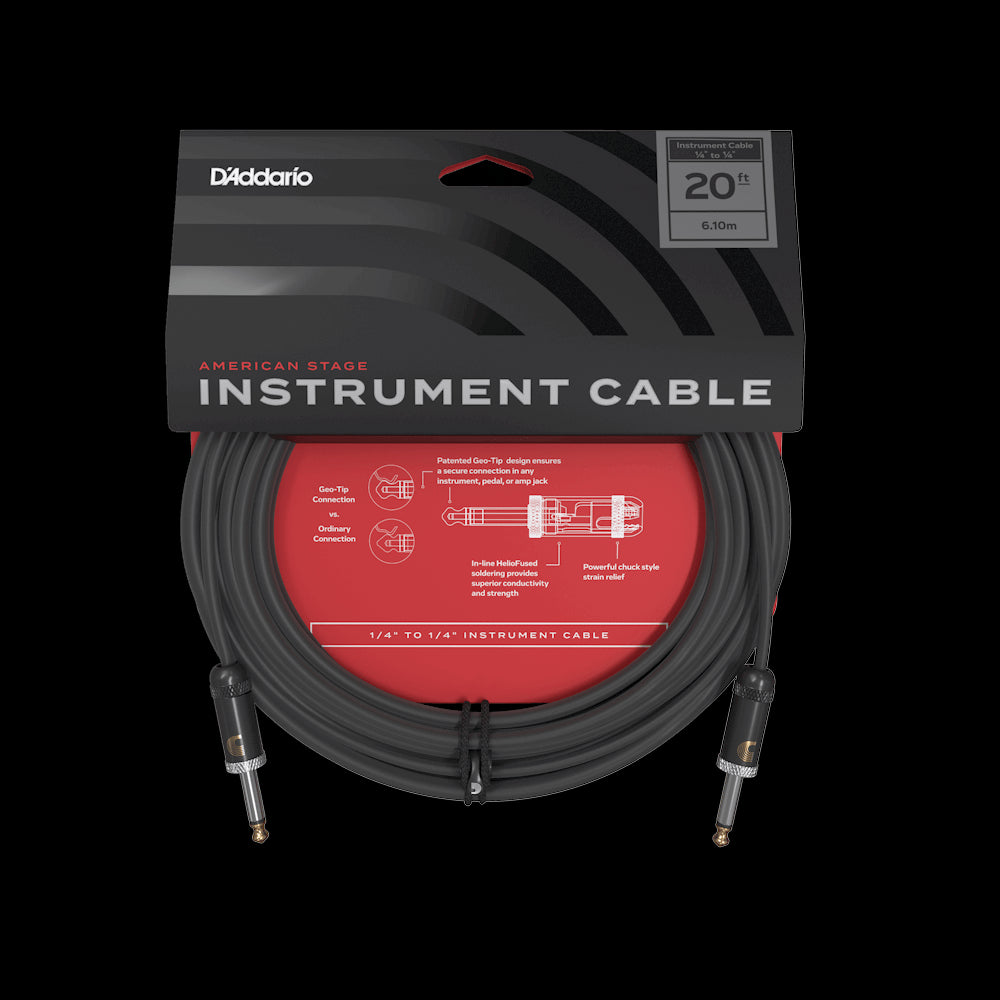 D'Addario American Stage Instrument Cable 20ft