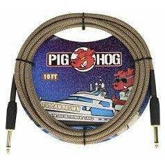 Pig Hog Tuscan Brown 10ft Instrument Cable