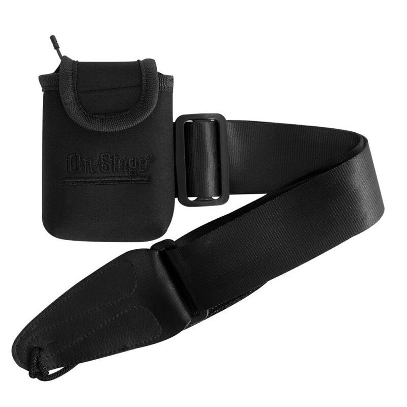 On-Stage Wireless Transmitter Pouch w/ Guitar Strap
