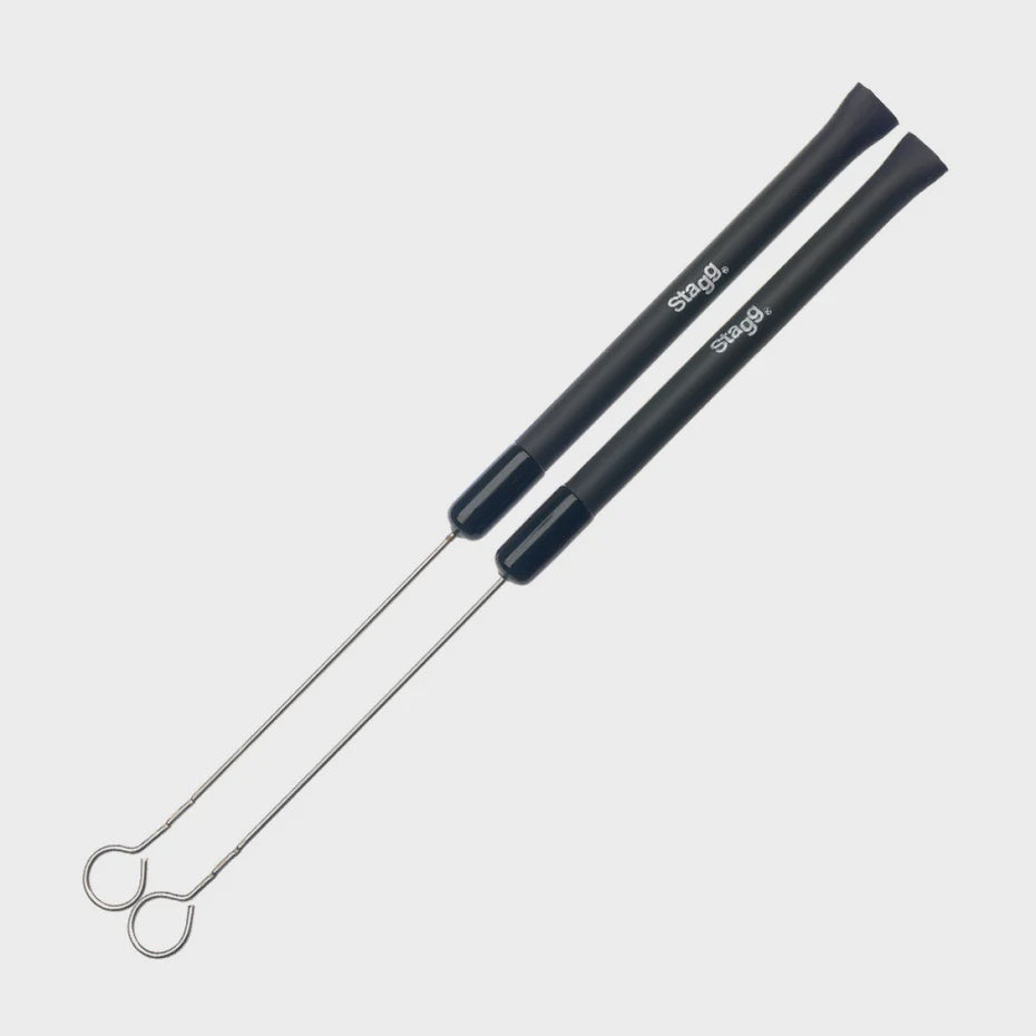 Stagg Telescopic Wire Brushes - Rubber Handle SBRU20RM