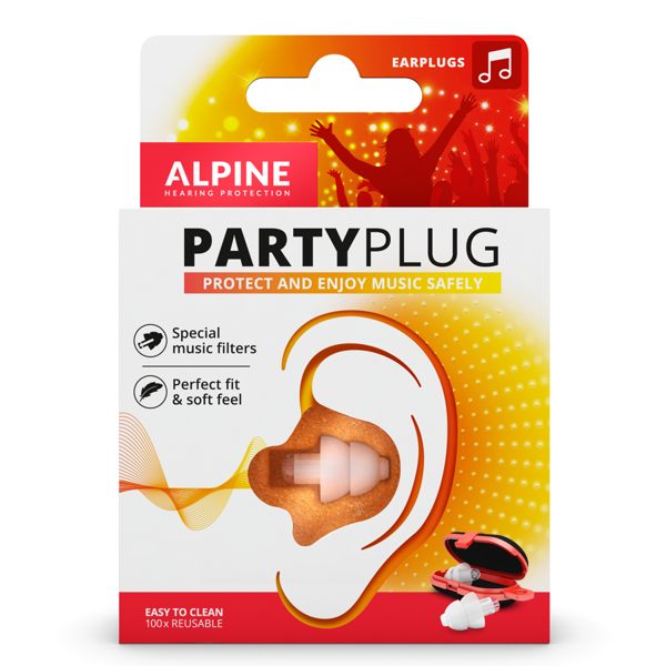 Alpine Partyplug Earplugs Transparent  - 1 Pair