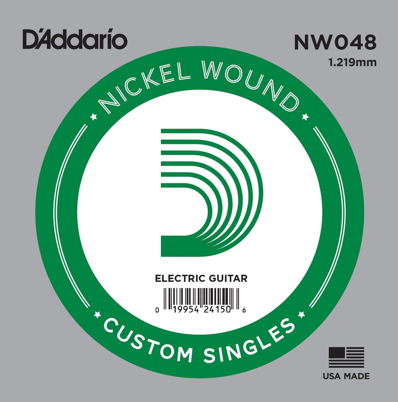 D'Addario SINGLES - NW48 Nickel Wound Electric