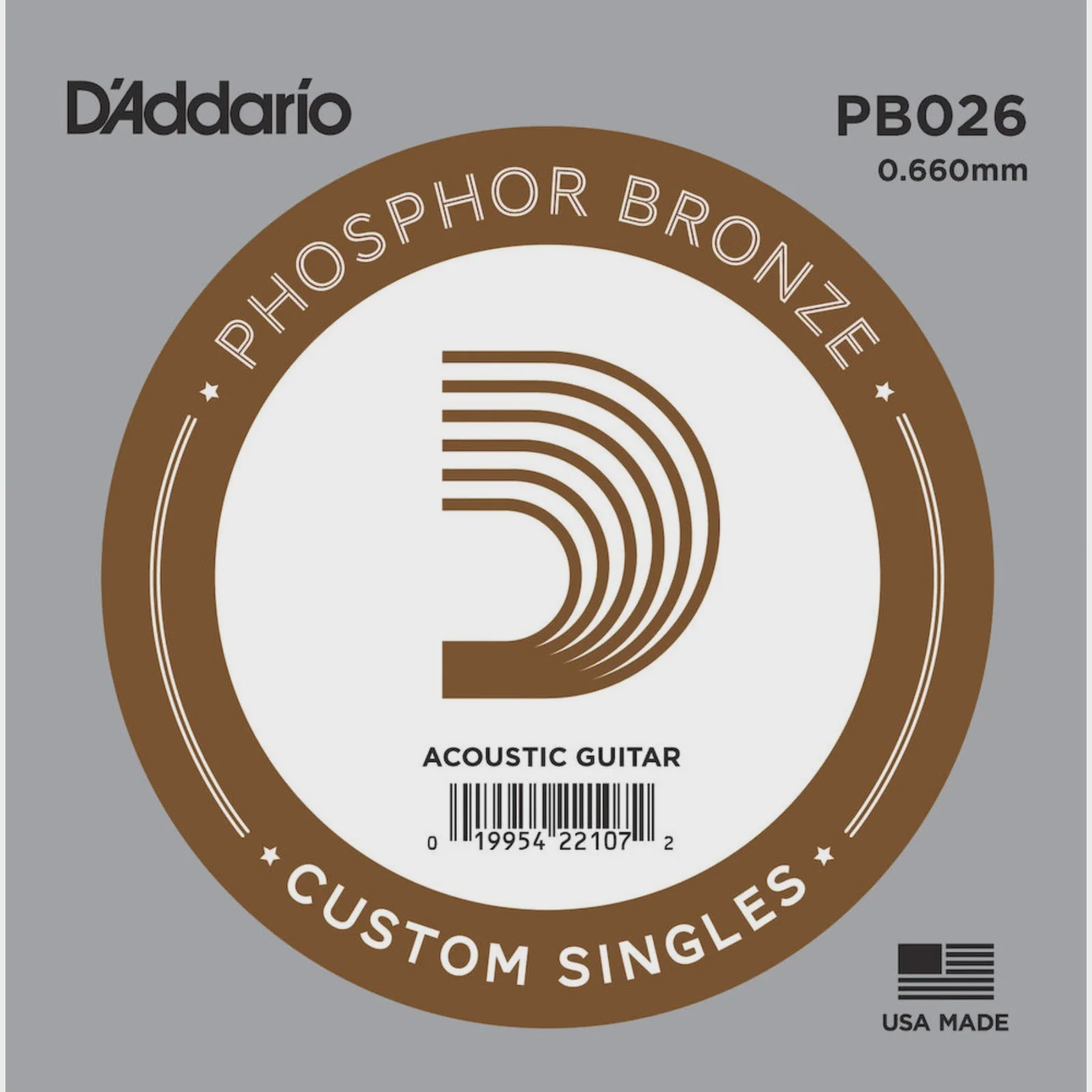 Dunlop Phosphor Bronze Custom Singles - PB026